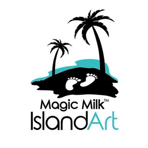 Magic milk island art